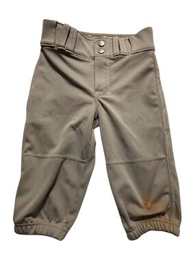 Boys Franklin Sports Gray Knicker Baseball Pants Size Youth Small